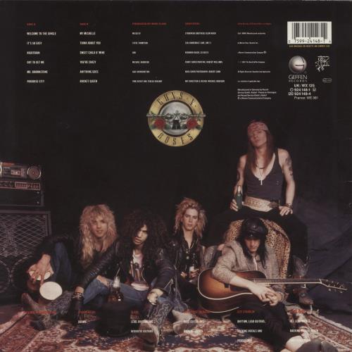 Guns N Roses Appetite For Destruction - 1st UK vinyl LP album (LP
